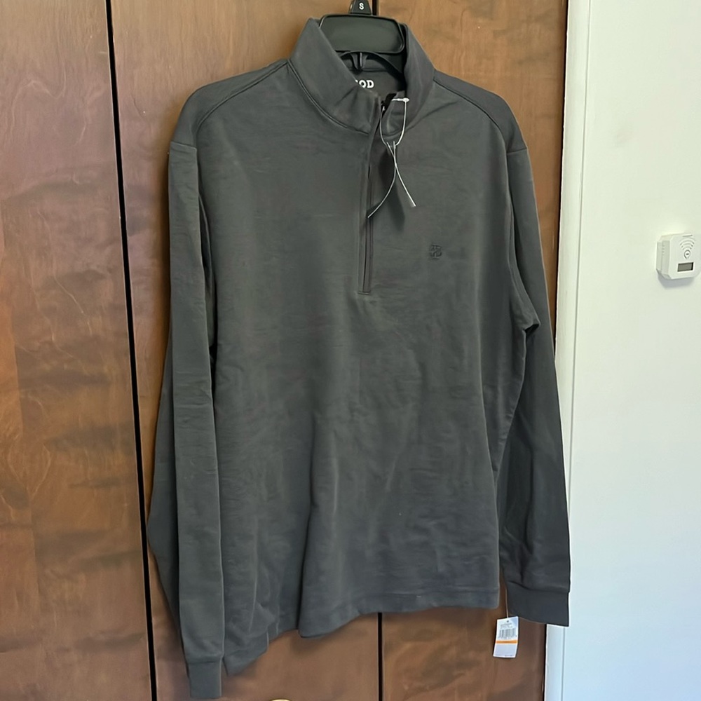 Izod Quarter-Zip - Men, Gray, Size Small